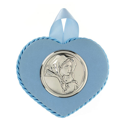 Medallón para cuna Corazón con Virgen Ferruzzi 1