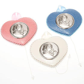 Medalhões e Medalhas para Berço: Medalhão berço coração Madoninha de Ferruzzi Medalhões e Medalhas para Berço: Medalhão berço coração Madoninha de Ferruzzi