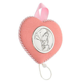 Medalhões e Medalhas para Berço: Medalhão berço coração Madoninha de Ferruzzi