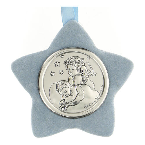 Sopraculla Angelo Lanterna Colorato Con Nastro, Cielo E Carillon: Regalo Di Nascita Bimbo, Bomboniera, Decorazione Per Cameretta