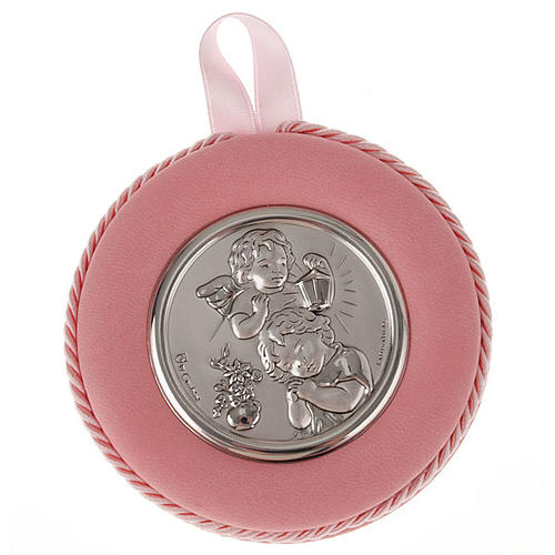 Medal, cradle decoration, angel, baby and lantern 2