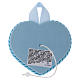 Heart, blue cradle decoration with angel and baby s2