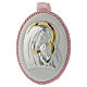 Médaille lit rose image Vierge et Enfant carillon s1
