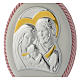 Médaille lit rose avec image St Famille et carillon s2