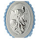 Médaille de lit bleu pompon Ange carillon s2