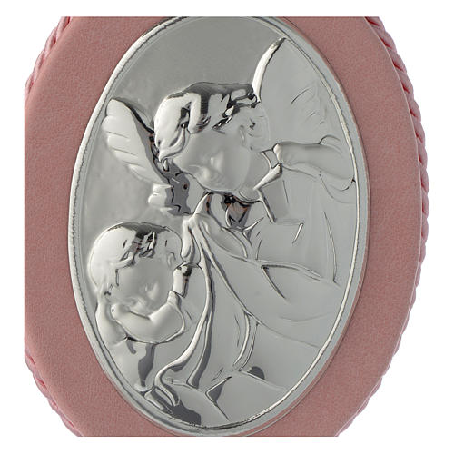 Médaille lit rose Ange Gardien carillon 2