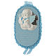 Angel crib toy light blue colour with prayer and musical box made of silver and enamel s1
