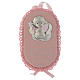Angel crib toy pink colour with prayer and musical box made of silver and enamel s1