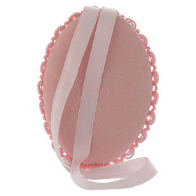 Medaliony i obrazki nad kołyskę: Medalion Srebro Obrazek nad łóżeczko Najświętsze Serce Różowy z Pozytywką Medaliony i obrazki nad kołyskę: Medalion Srebro Obrazek nad łóżeczko Najświętsze Serce Różowy z Pozytywką