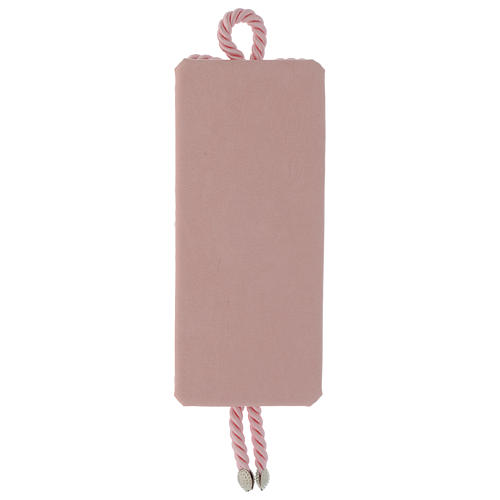 Medaglione S. Famiglia rettangolare Argento Carillon rosa 2