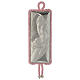 Medaglione S. Famiglia rettangolare Argento Carillon rosa s1