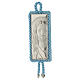 Médaillon pour lit bleu Sainte Face en argent avec carillon s1