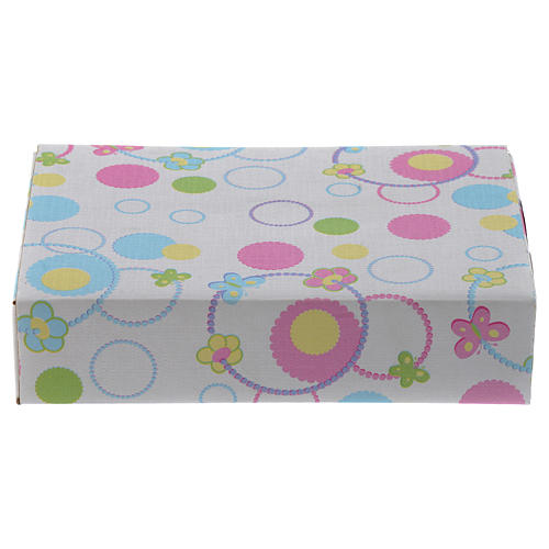 Capoculla con immagine della Maternità e carillon, celeste 3