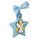 Medalha de berço menino anjo estrela s1