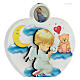 White heart crib decoration with angel in prayer s2