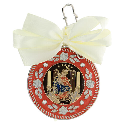 Medalla para cuna Virgen Pompeya unisex 1