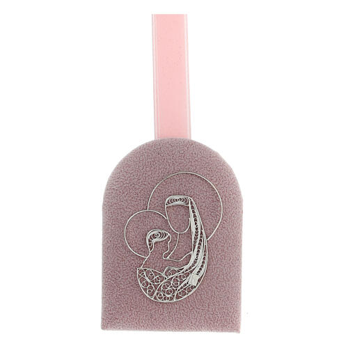 Rosa Silbermedaillon 800 für das Babybett 1