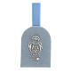 800 silver angel crib medal blue s1