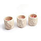Scented-candle in terracotta vase s1