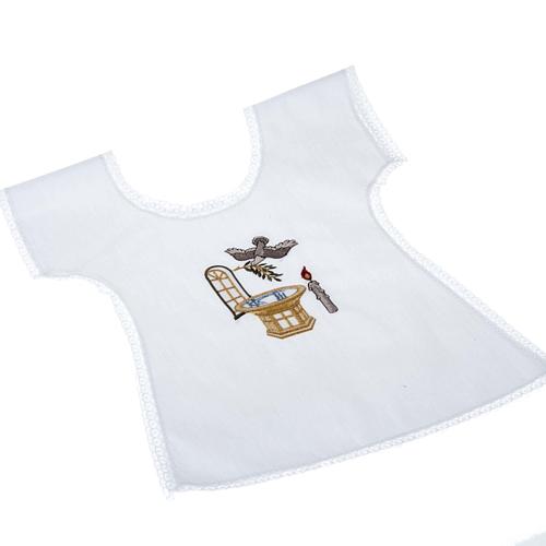 Christening gown with baptisimal symbols 1