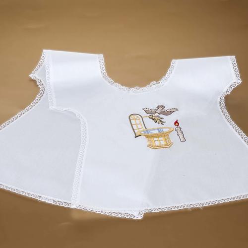 Christening gown with baptisimal symbols 6