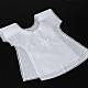 Baptismal full bib white cross s4
