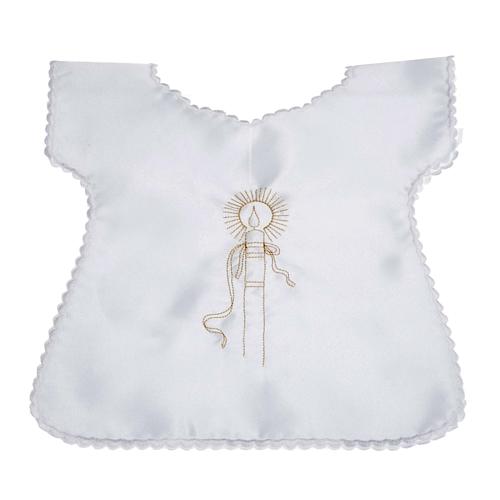 Baptismal gown in satin 1