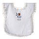 Christening dress with dove, flame and water symbols s1