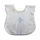 Baptism gown with light blue cross s1
