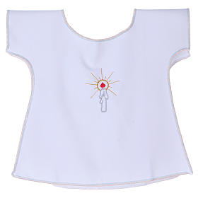 Baptism gown with candle 65% polyester 35% cotton