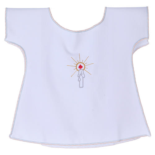 Baptism gown with candle 65% polyester 35% cotton 1