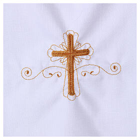 Christening gown with cross embroidery