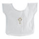 Baptismal shirt with cross 100% cotton s1