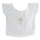 Baptismal gown 100% cotton with cross embroidery s1