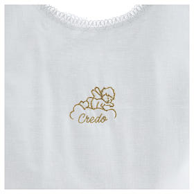 Túnicas e Velas para Batizado: Túnica batismo anjinho em uma nuvem 100% algodão