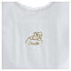 Baptismal gown 100% cotton with angel on a cloud s2