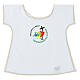 Baptism gown with print of the 2025 Jubilee official logo s1