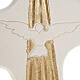 Kreuz Heiliger Geist zur Konfirmation aus Ton in weiß oder gold, 15 cm s1