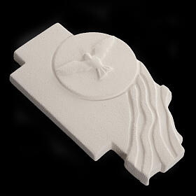 Kreuz aus Ton Heiliger Geist zur Konfirmation s4