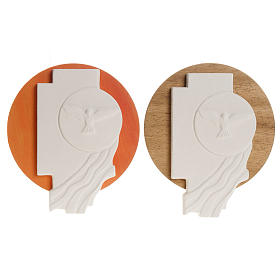 Croce Spirito Santo Cresima argilla su legno s1