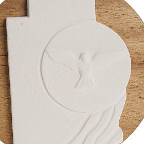 Croce Spirito Santo Cresima argilla su legno s2