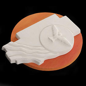 Croce Spirito Santo Cresima argilla su legno s5