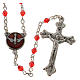 Confirmation rosary beads 4mm, acrylic grains s1