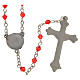 Confirmation rosary beads 4mm, acrylic grains s2
