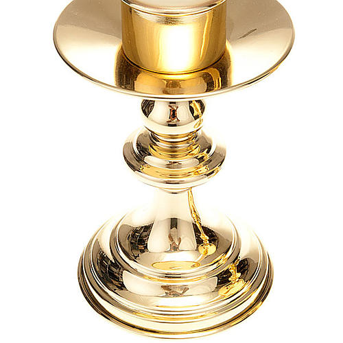 pair of lucid brass candle holders 4