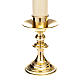 pair of lucid brass candle holders s2