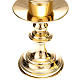 pair of lucid brass candle holders s4