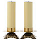 Pair of brass candle holders s1