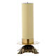 Candeliere da altare ottone base bassa s2