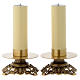 Paar Kerzenhalter Altar ausgebeulte Basis s1